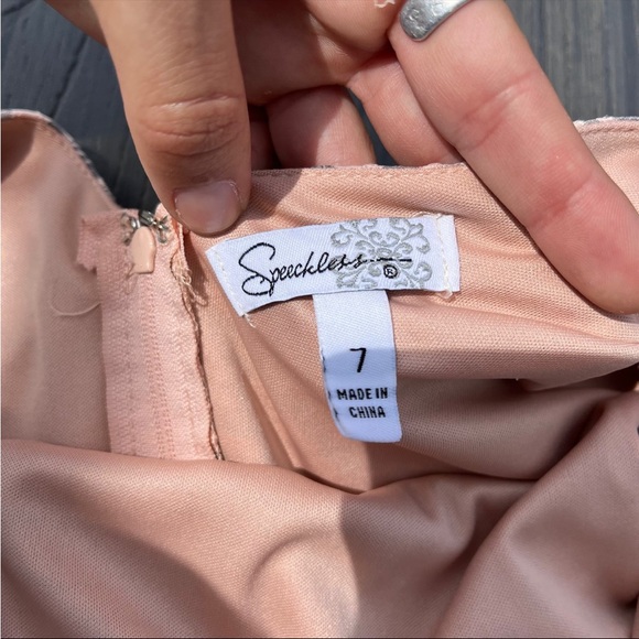 Speechless Pink and Silver Dress - Picture 2 of 4